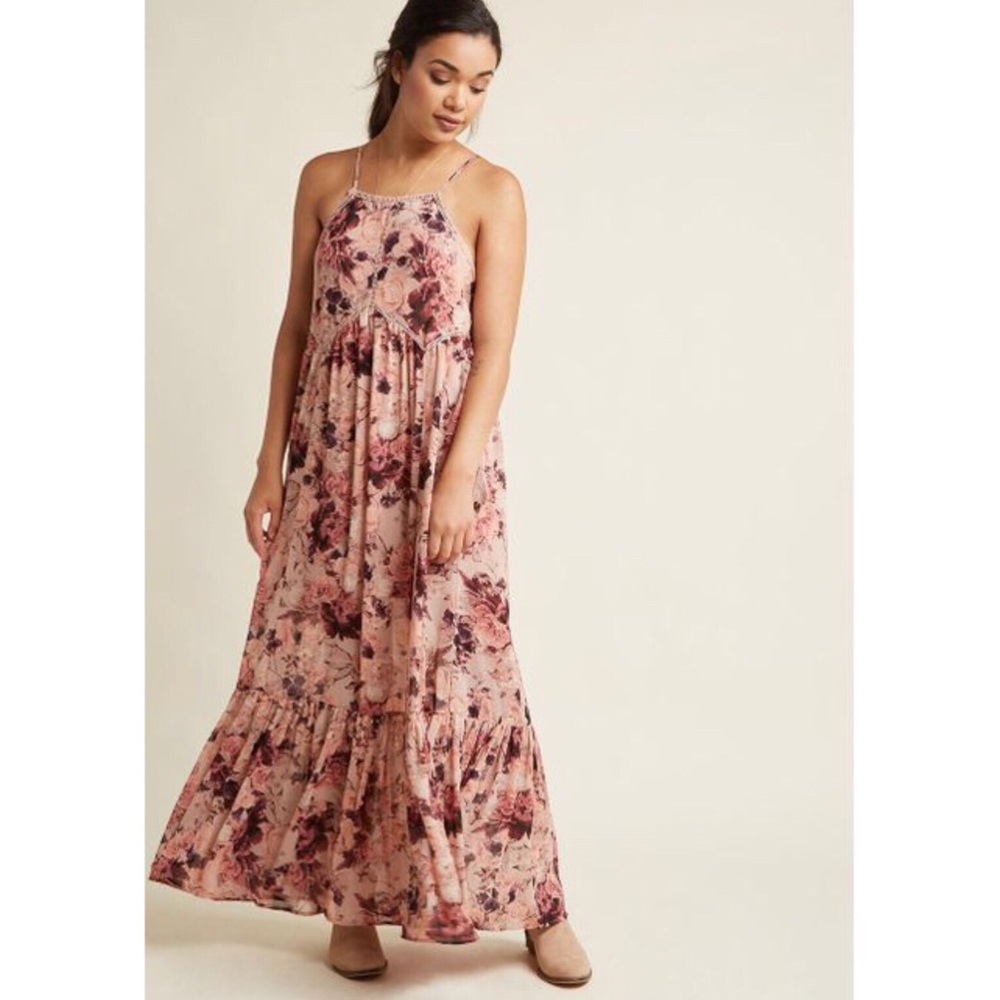 Coachella Maxi Boho Floral Dress